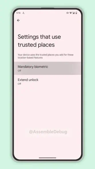 Android Identity Check Mandatory Biometric feature