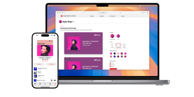Apple Music, sanatçıların konserler ve tur için özel çalma listeleri oluşturmasına olanak tanıyan yeni bir özelliğe sahip.