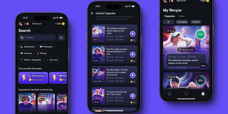Eğitimde TikTok’a benzeyen Revyze, kısa öğrenme içerikleriyle Duolingo’dan ilham alıyor.