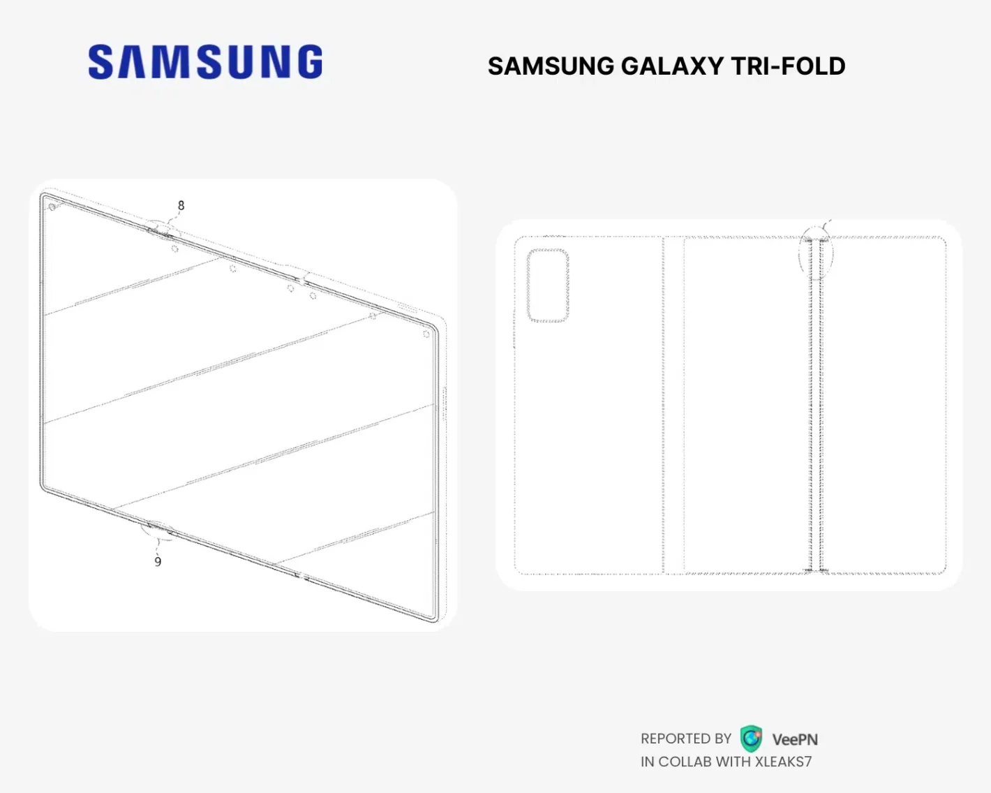 Samsung galaxy tri fold rollable patent 1