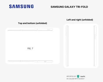 Samsung galaxy tri fold rollable patent 2