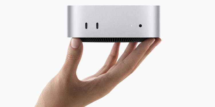 Apple’ın yeniden tasarlanmış M4, M4 Pro destekli Mac Mini’i sadece 5 x 5 inç, 14 çekirdeğe kadar destek sağlıyor, güç düğmesini alt kısmına yerleştiriyor.