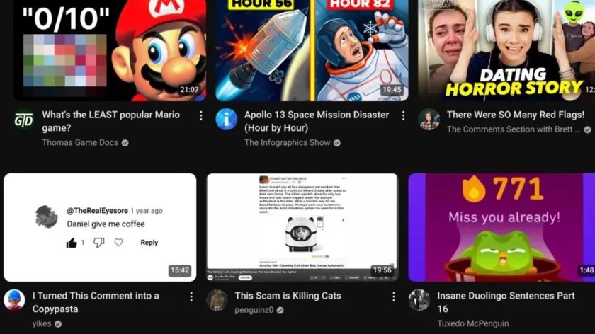 youtube remove view counts homescreen