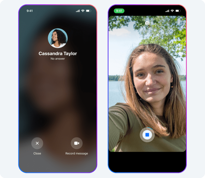 Meta Messenger video messages