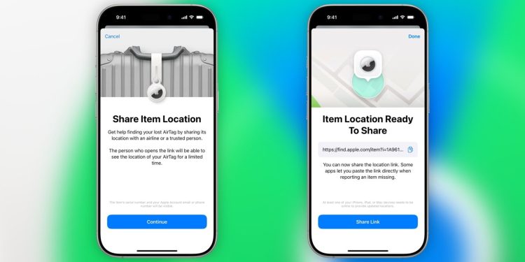 Find My’nin Paylaşılan Öge Konumu özelliği havayollarının bagajlarınızı bulmasına yardımcı olacak