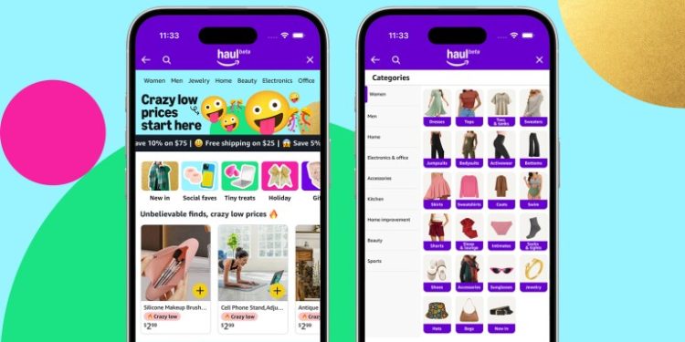 Amazon, Temu ve Shein’e karşı indirimli ‘Amazon Haul’ mağazasını açtı