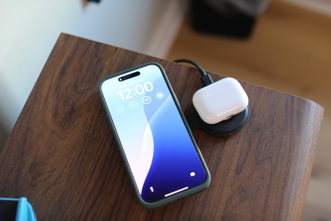 smart watch connected to Native Union’s new Voyage charger