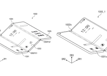 Samsung’un olası üç katlı telefonunun daha fazla detayını gösteren patent