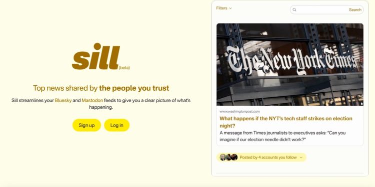 Sill’in yeni uygulaması, Bluesky ve Mastodon’daki en iyi bağlantıları topluyor.