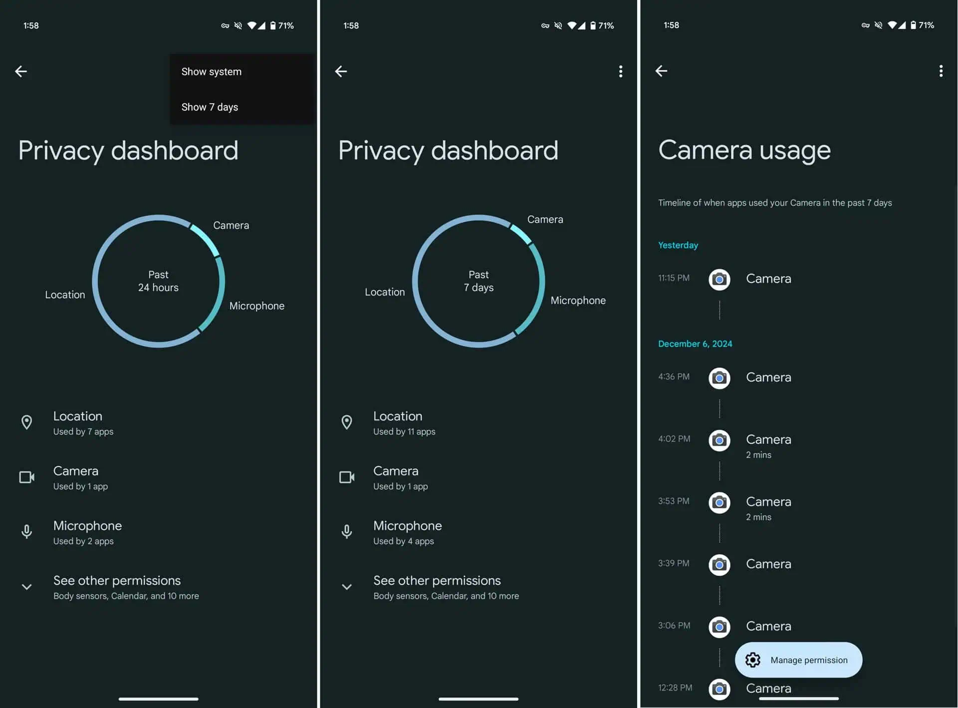 Android Privacy dashboard history 9to5Google