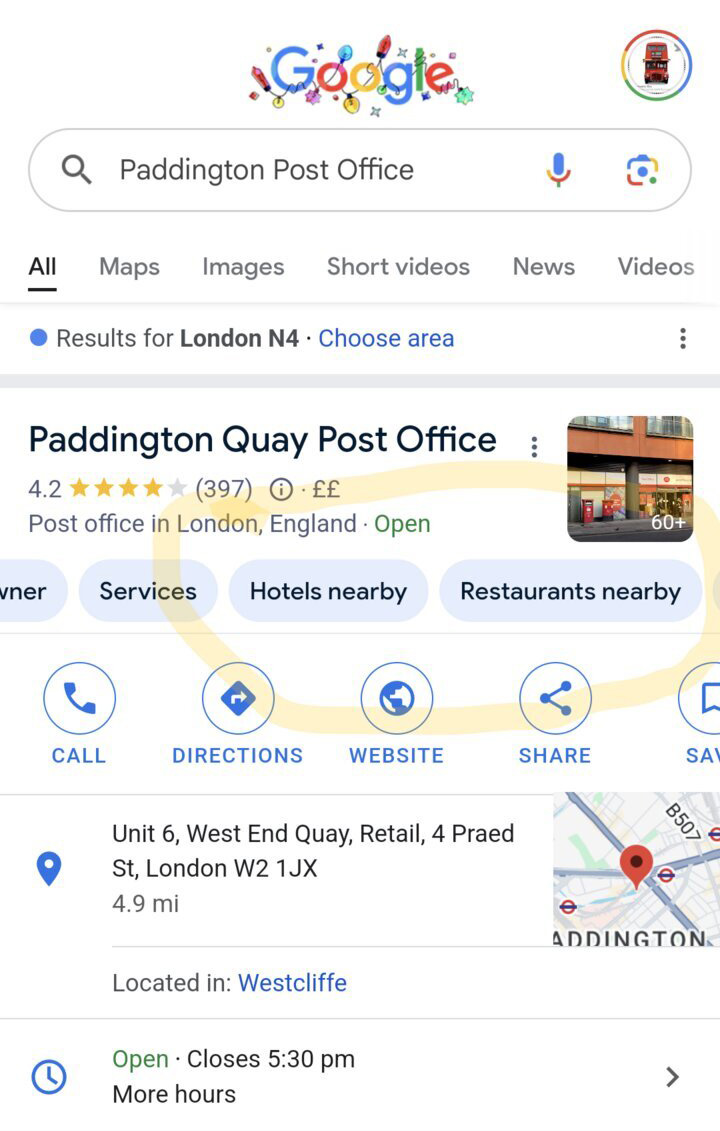 Google Business Profile Nearby Hotels Restaurants