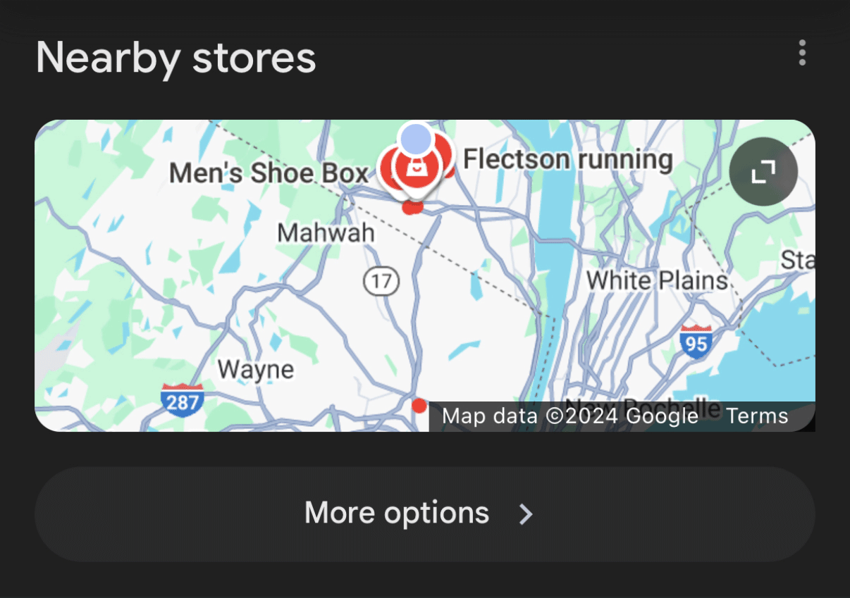 Google Nearby Stores Map Local Pack