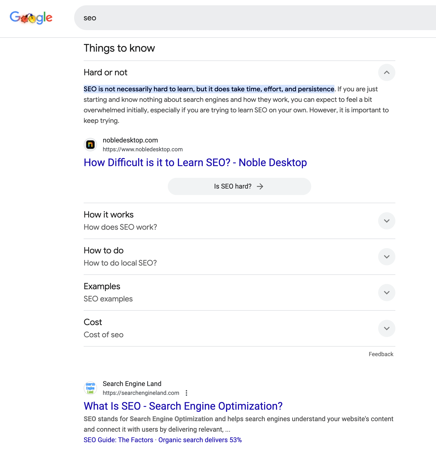 Google Things To Know