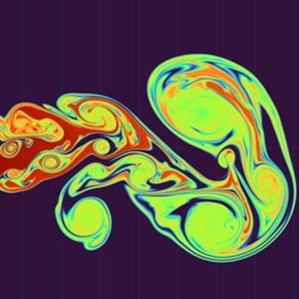 An original image of 2D fluid simulation