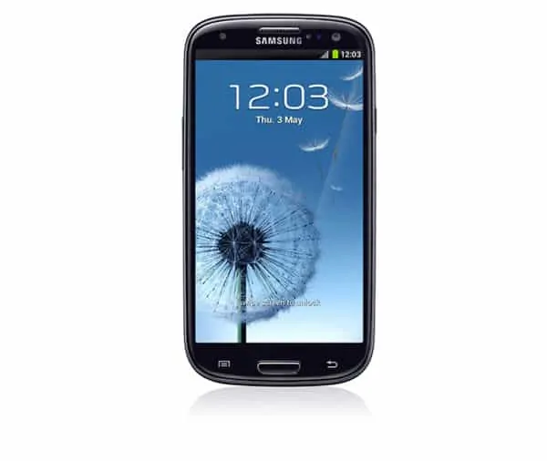 Galaxy S3 official render with wallpaper 1