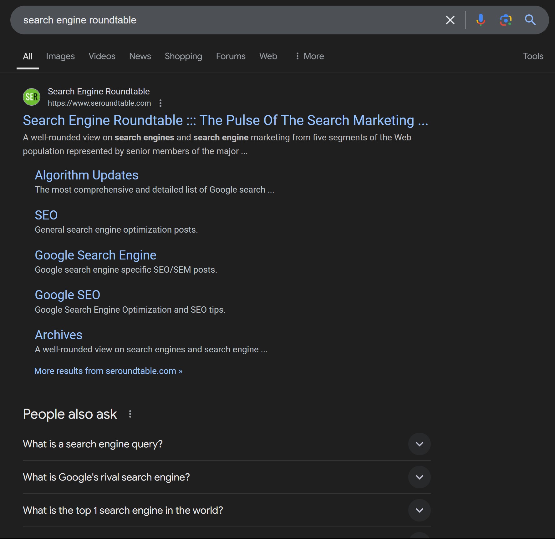 Google Dark Mode Gray