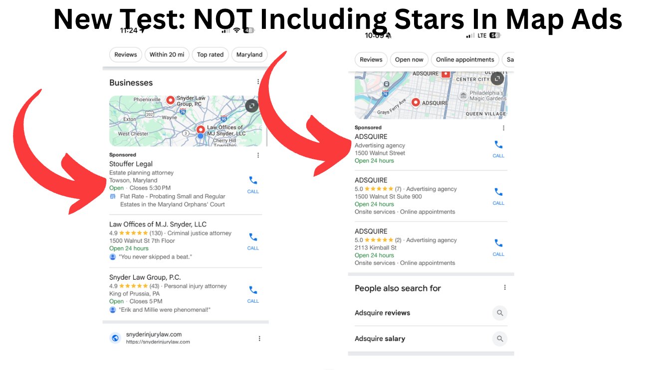 Google Maps Review Stars Ads Missing