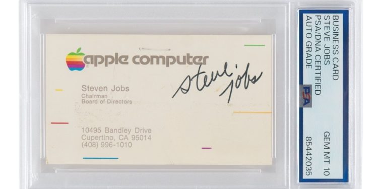 “Başka Bir Steve Jobs İmzalı İş Kartı Açık-Artırmada!”
