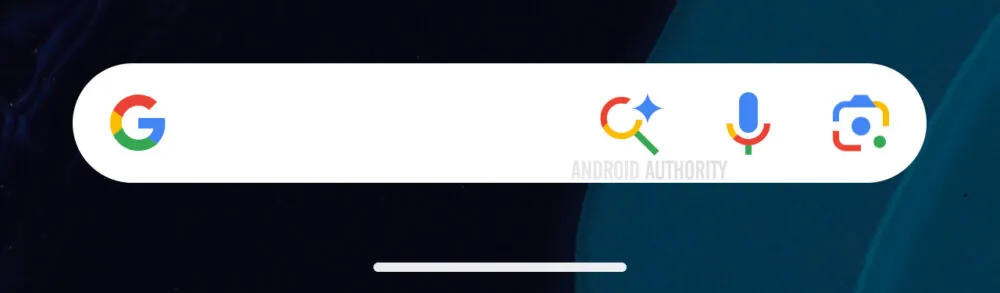 Google search AI mode on Pixel homescreen widget concept