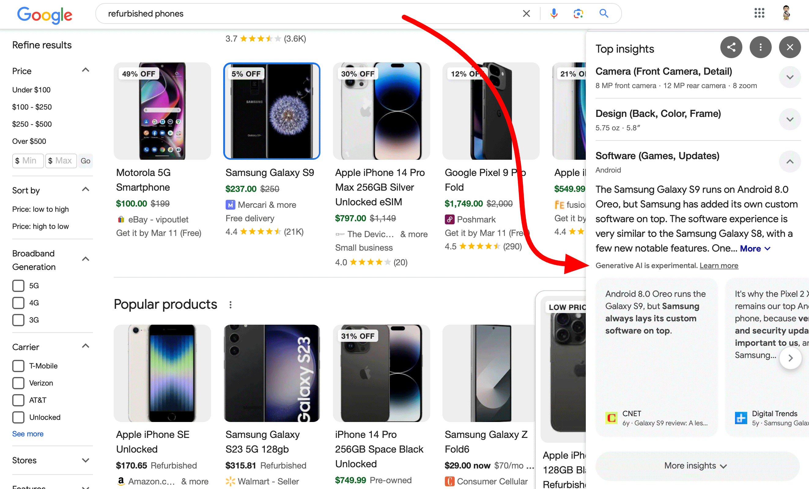 Google Products Top Insights Generative Ai