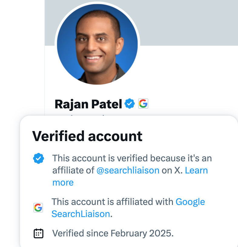 Rajan Patel X Profile Searchliaison