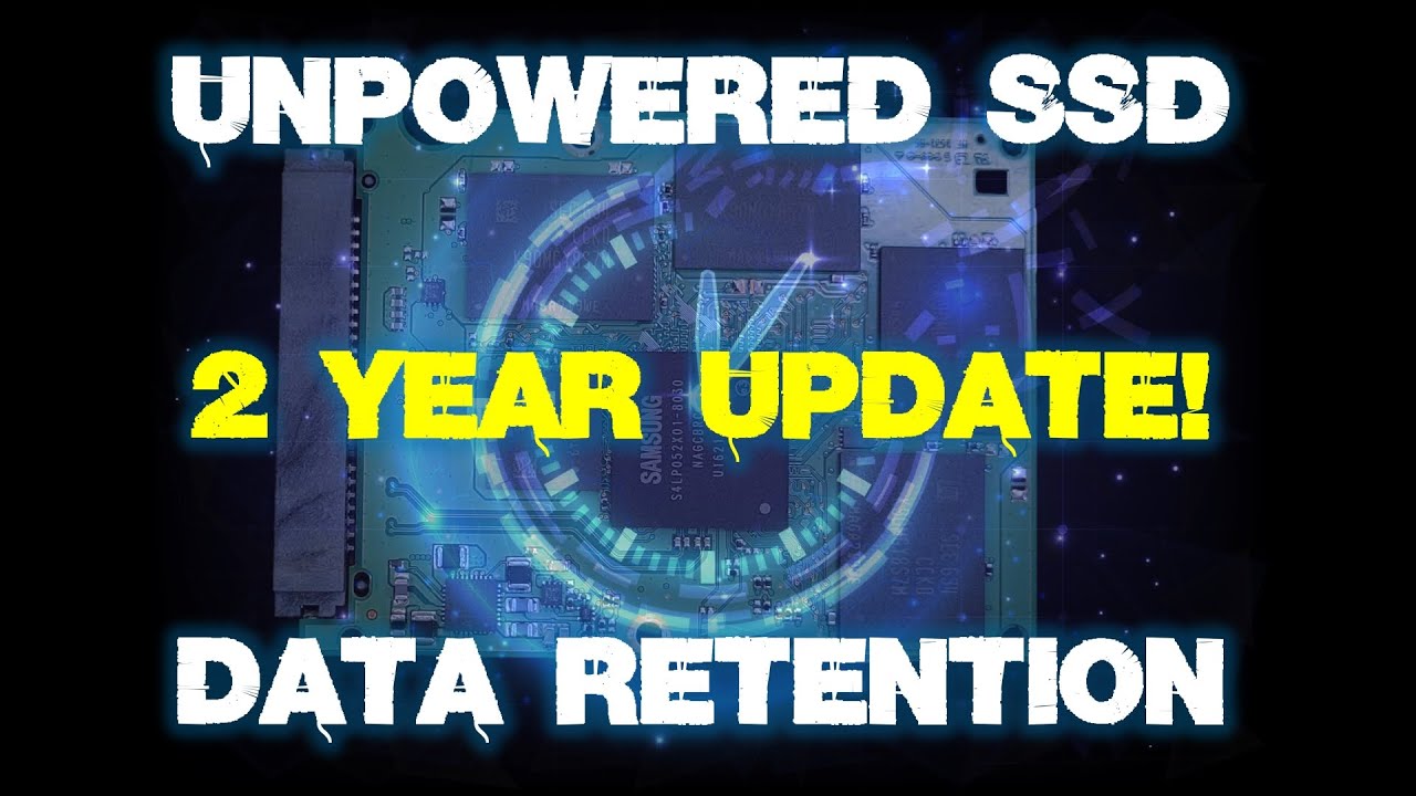 How Long Can SSD Store Data Unpowered? Year 2 Update - YouTube