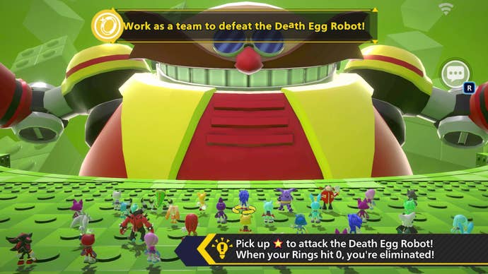 sonic-rumble-screenshot-showing-players-facing-up-to-the-death-egg-robot Sonic Rumble screenshot showing players facing up to the Death Egg Robot