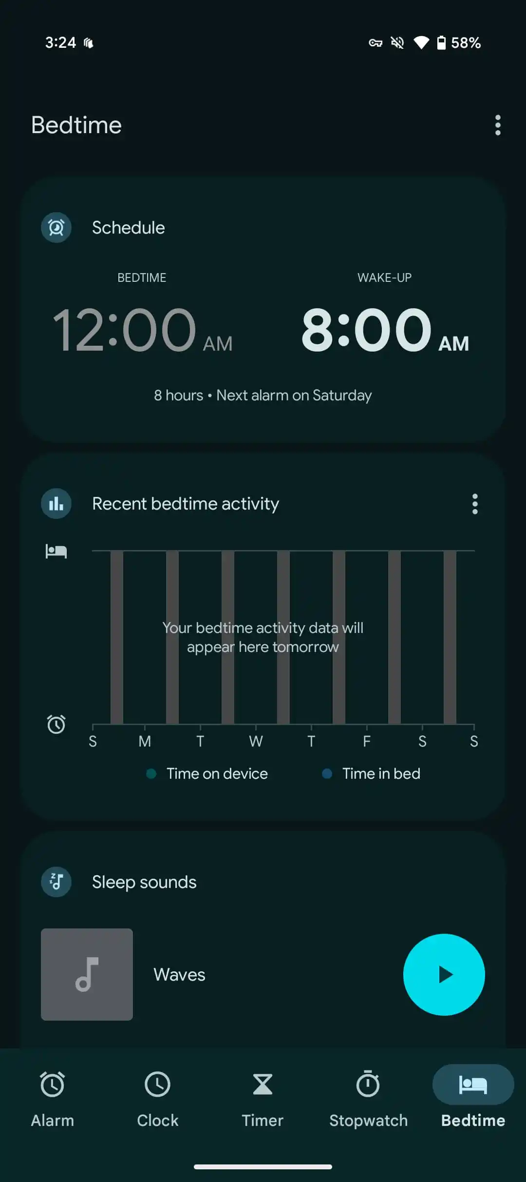 google-clock-material-you-current-ui-bedtime-1 Google Clock Material You current UI bedtime 1
