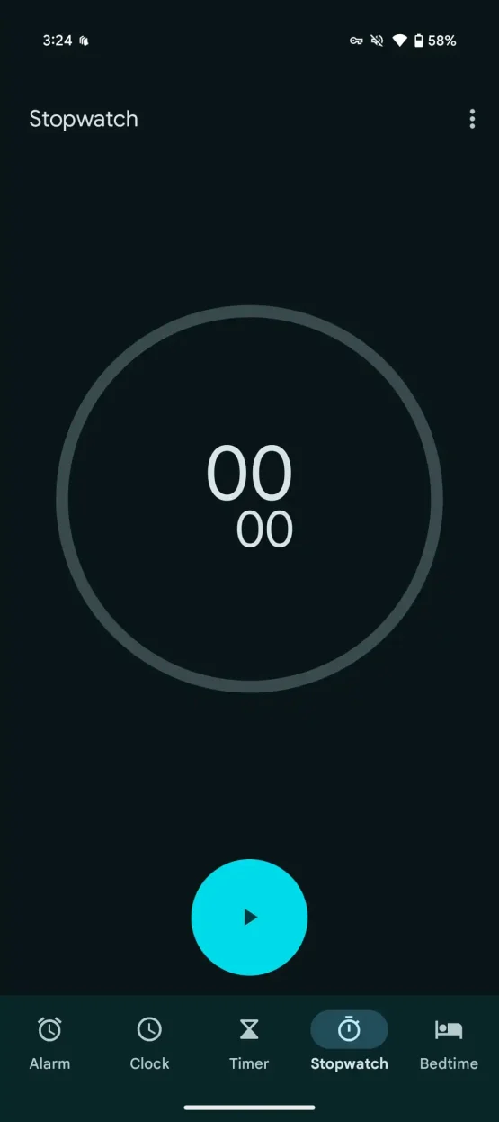 google-clock-material-you-current-ui-stopwatch-1-555x1246-1 Google Clock Material You current UI stopwatch 1