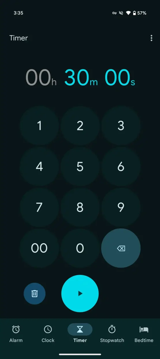 google-clock-material-you-current-ui-timer-1-555x1246-1 Google Clock Material You current UI timer 1