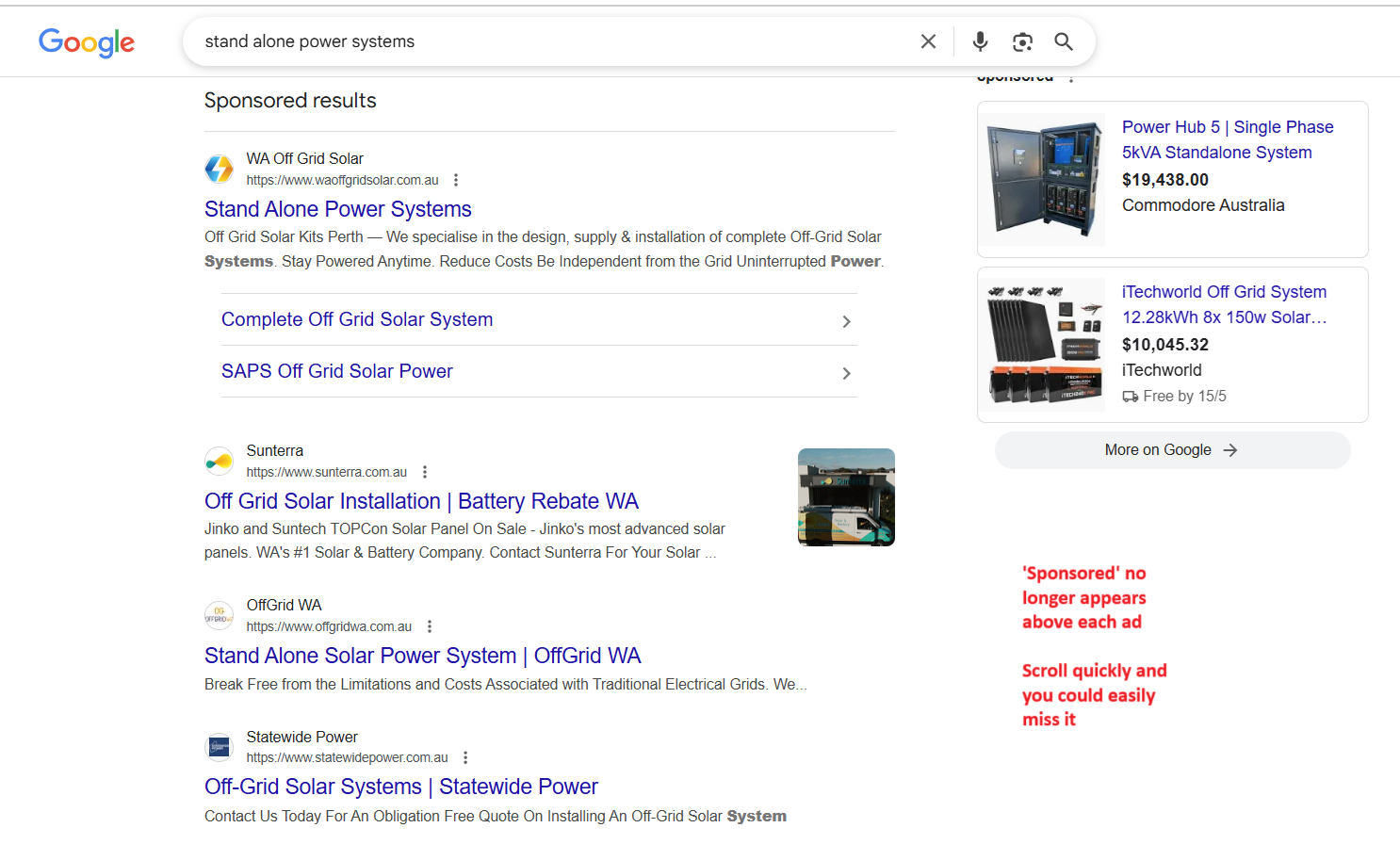 Google Sponsored Results Ad Grouping3
