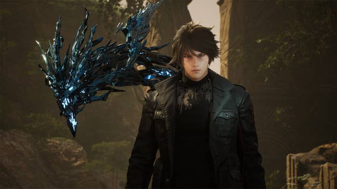 lost-soul-aside_u6sbpun Lost Soul Aside image showing a male character in a dark leather looking jacket