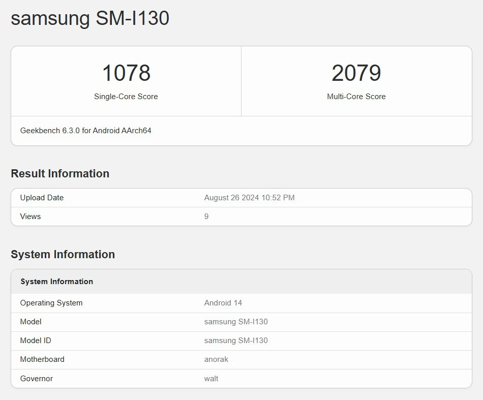 samsung-android-xr-headset-geekbench-benchmark samsung Android XR headset geekbench benchmark