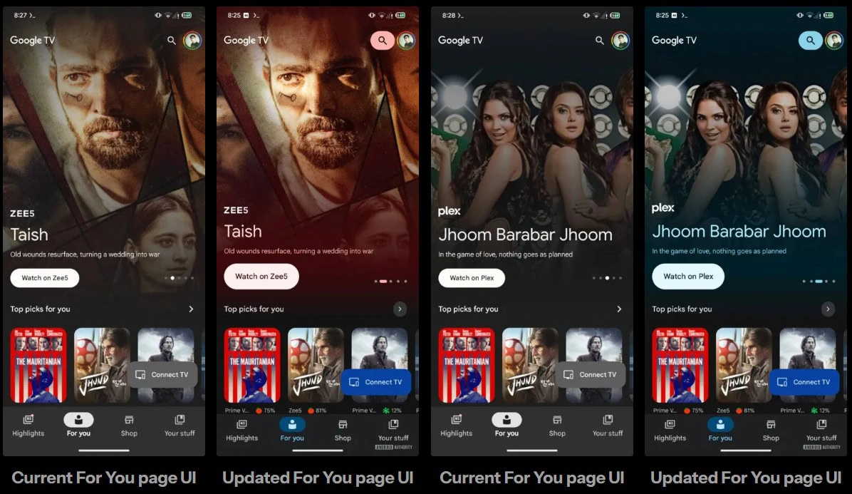 google-tv-app-material-3-expressive-overhaul-leak Google TV app Material 3 Expressive overhaul leak
