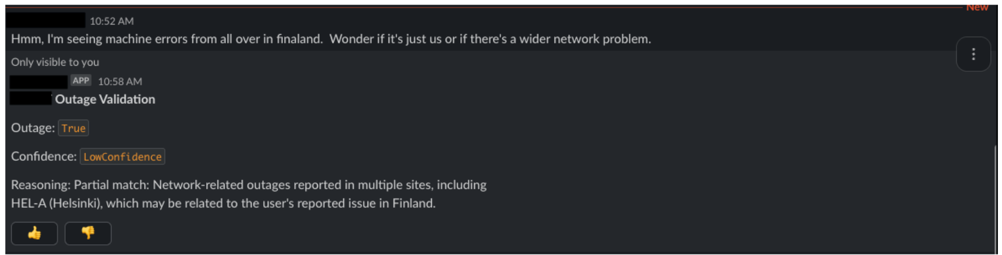 itmonitron-responsie-to-incident conversation with ITMonitron about an incident