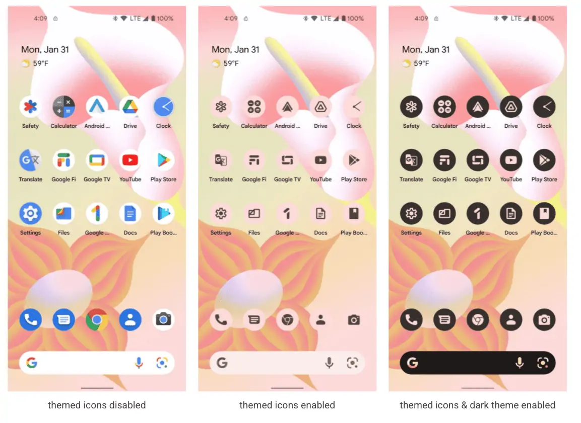 android-13-dp1-themed-icons Android 13 DP1 Themed Icons