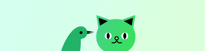 blinky-cat-bird-green blinky cat bird green