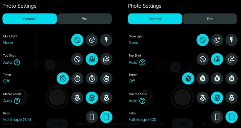 Pixel Camera 9 8 vs 9 9 numerals