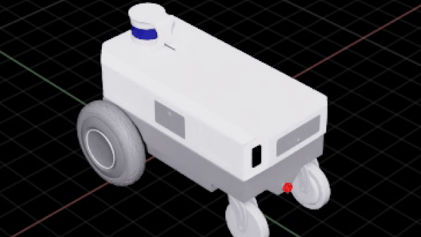 programmatic-material-application-gif GIF of a wheeled object showing the programmatic application of the material.