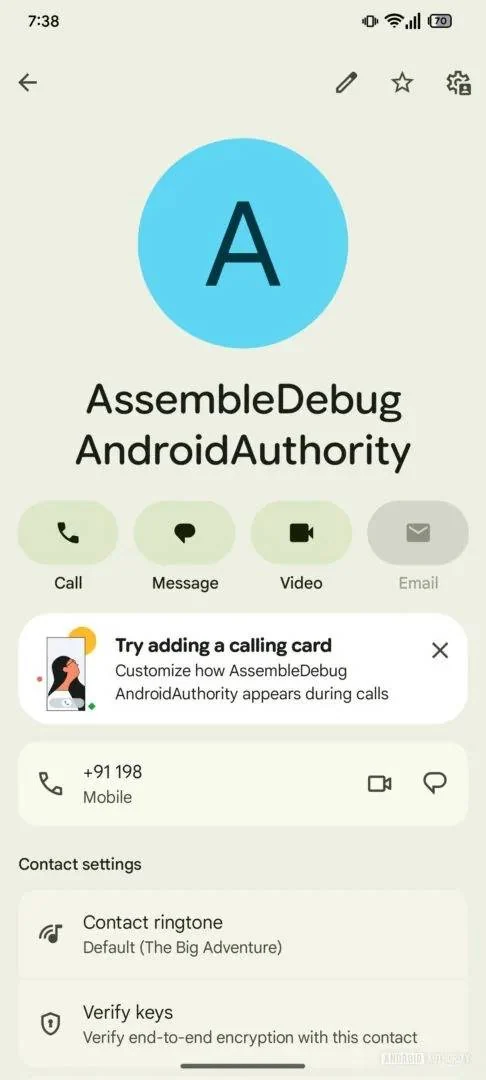google calling cards assembledebug androidauthority 6