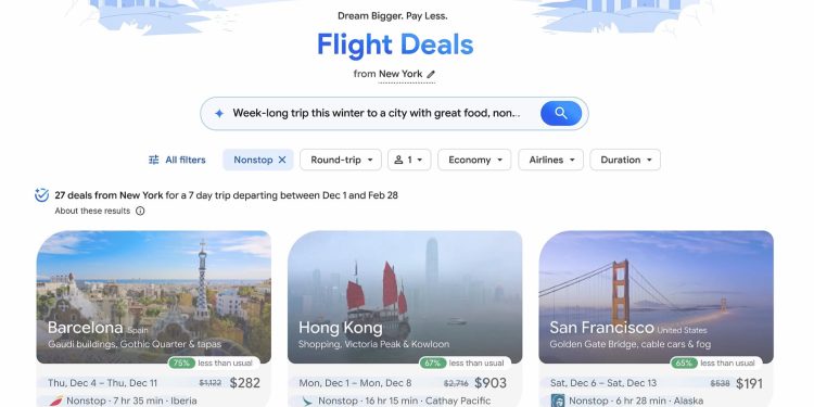 Google’ın Yeni “Uçuş Fırsatları” AI Aracı En Uygun Uçuş Fiyatlarını Bulmanıza Yardımcı Oluyor