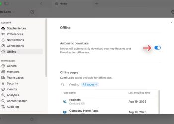 Notion artık internet olmadan da çalışıyor!