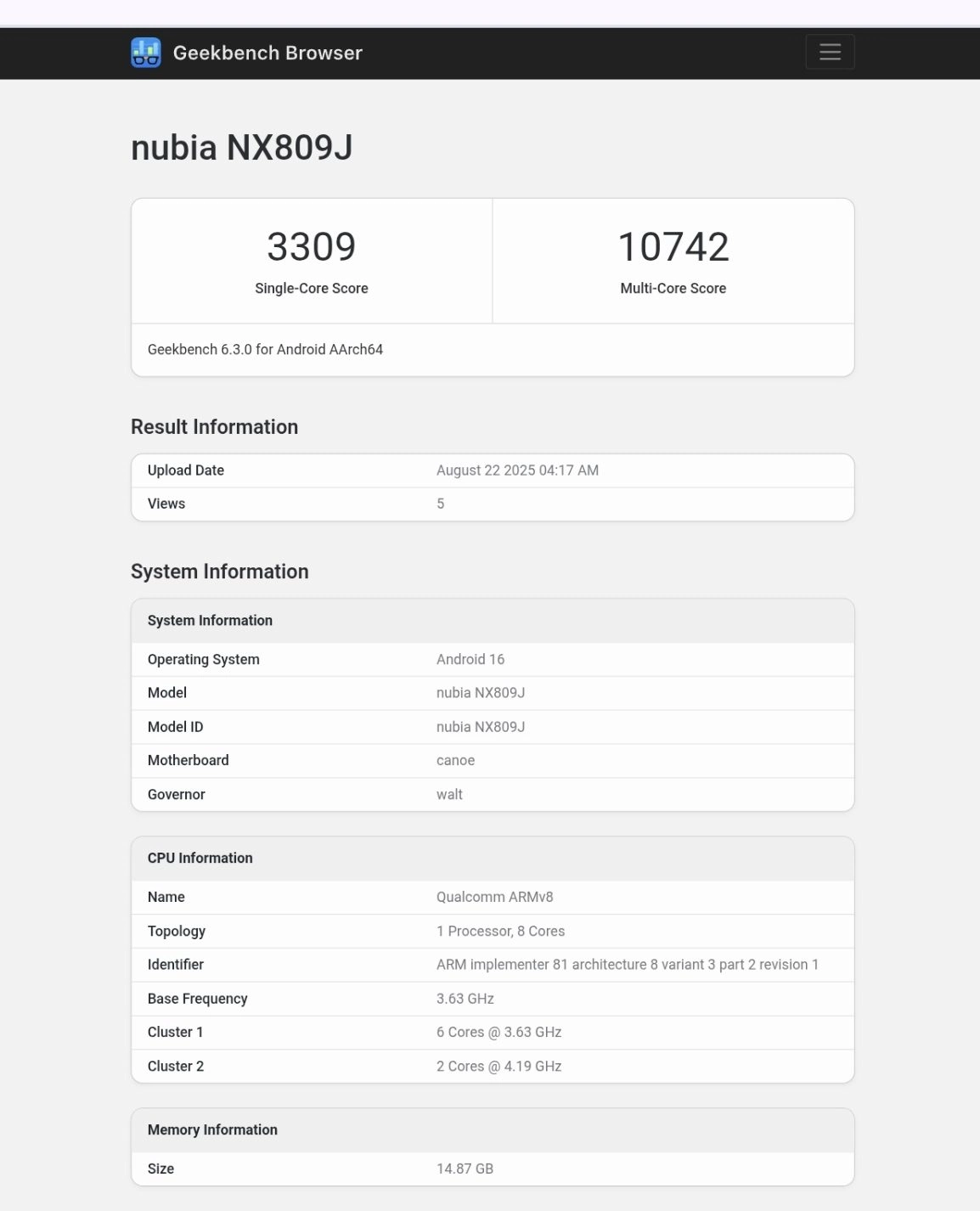 redmagic-11-pro-geekbench-6-benchmark-2-1154x1426-1 REDMAGIC 11 Pro Geekbench 6 Benchmark (2)