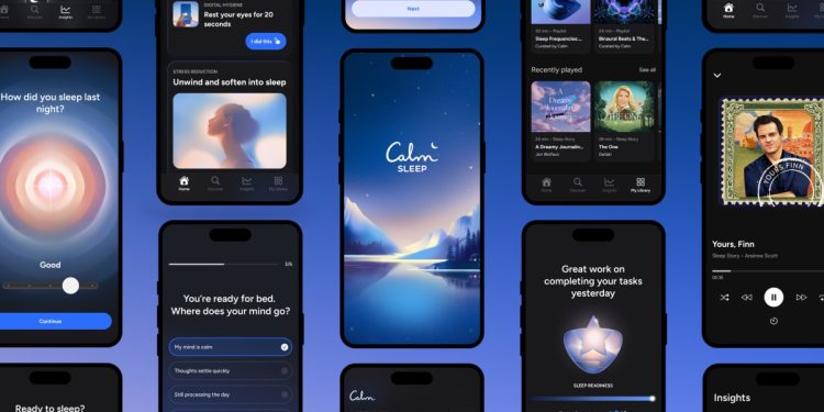 Calm, uyku desteği için bağımsız iOS uygulamasını tanıttı.