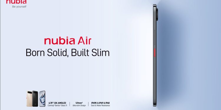 Yeni Nubia Air ile Tanışın: iPhone 17 Air’i Andıran Bir Telefon