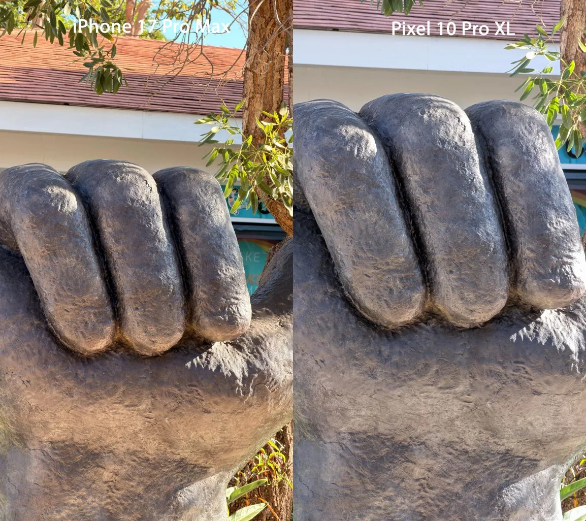 pixel 10 pro xl vs iphone 17 pro max camera 10