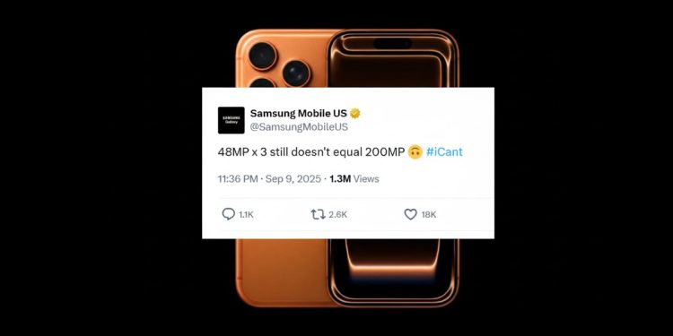 Samsung, iPhone 17’ye Sert Gönderme Yaparak #iCant Tweet’leriyle Dikkat Çekti