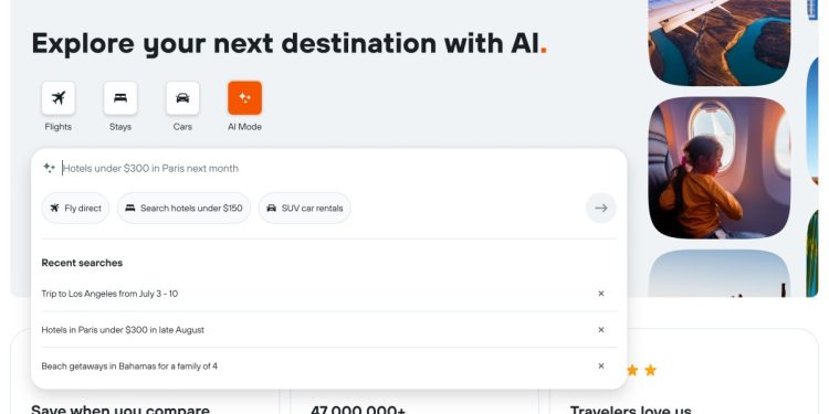 Kayak, seyahat soruları ve rezervasyonlar için ‘AI Modu’nu başlattı