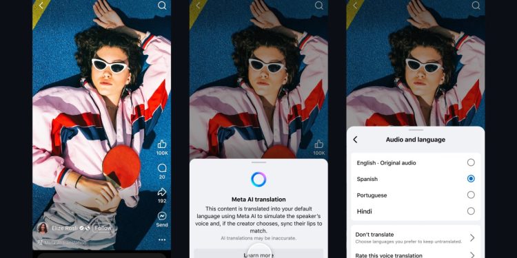Meta, Reels için AI çeviri özelliğine Hintçe ve Portekizce desteği ekledi.