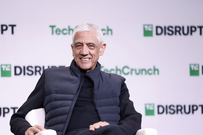 gettyimages-2181599313 Vinod Khosla, Founder of Khosla Ventures, speaks onstage during TechCrunch Disrupt 2024 Day 1 at Moscone Center on October 28, 2024 in San Francisco, California.